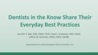 Dentists In the Know Share Their Everyday Best Practices Webinar Thumbnail